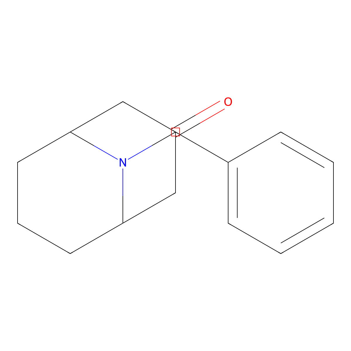 9-Benzyl-9-azabicyclo[3.3.1]nonan-3-one molecular structure, CAS 2291-58-9