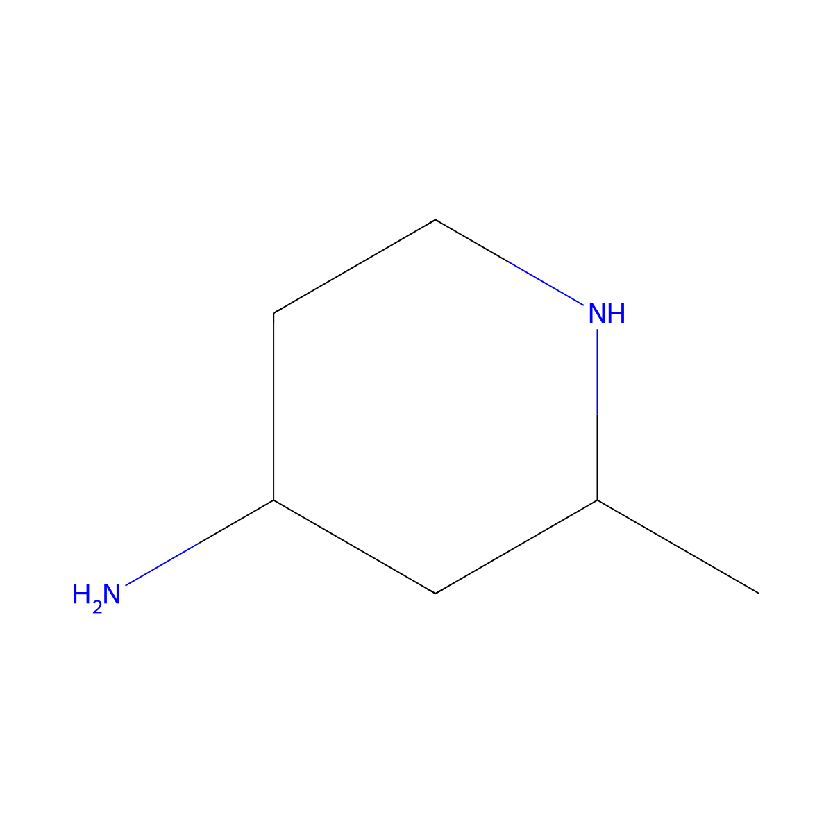(2R,4R)-2-Methylpiperidin-4-amine molecular structure, CAS 2291003-18-2