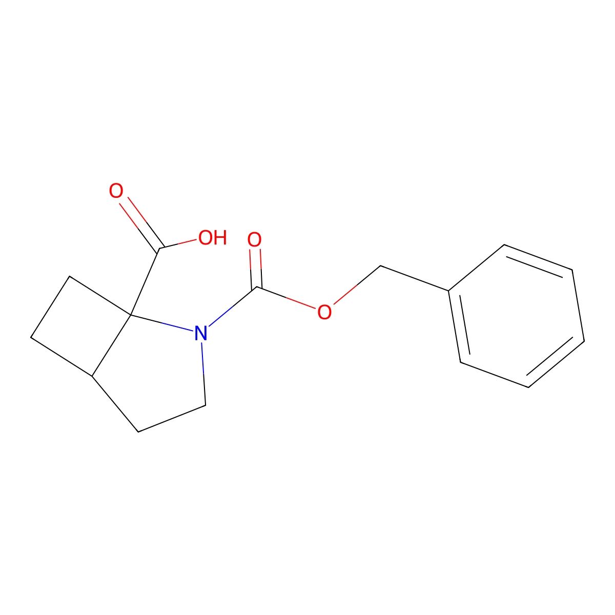 rac-(1R,5R)-2-[(benzyloxy)carbonyl]-2-azabicyclo[3.2.0]heptane-1-carboxylic acid molecular structure, CAS 2291111-05-0