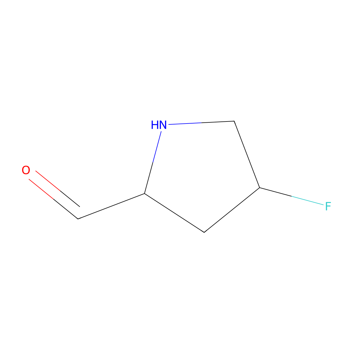 (2S,4R)-4-fluoropyrrolidine-2-carbaldehyde molecular structure, CAS 2291145-09-8