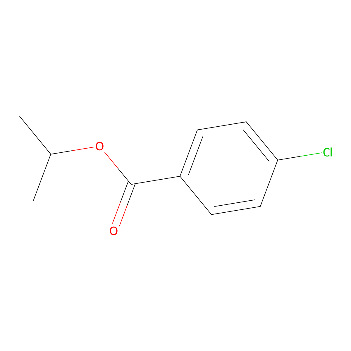 Propan-2-yl 4-chlorobenzoate molecular structure, CAS 22913-11-7
