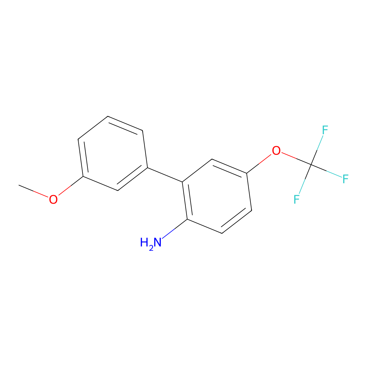 3'-Methoxy-5-(trifluoromethoxy)-[1,1'-biphenyl]-2-amine molecular structure, CAS 2291355-56-9