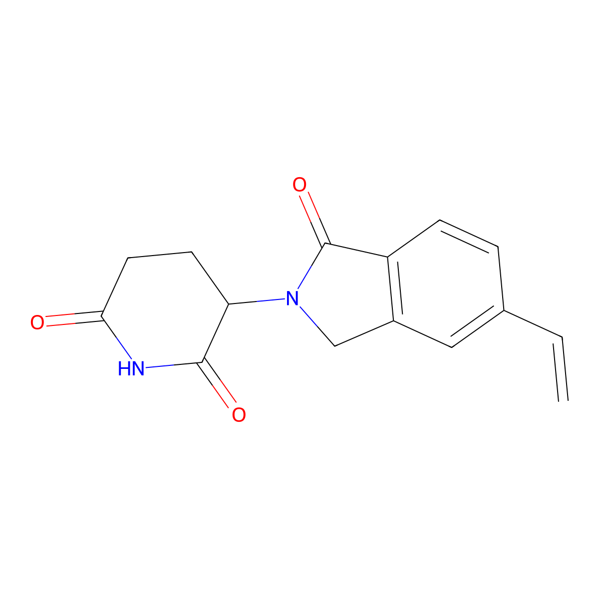 3-(1-Oxo-5-vinyl-2-isoindolinyl)piperidine-2,6-dione molecular structure, CAS 2291364-16-2