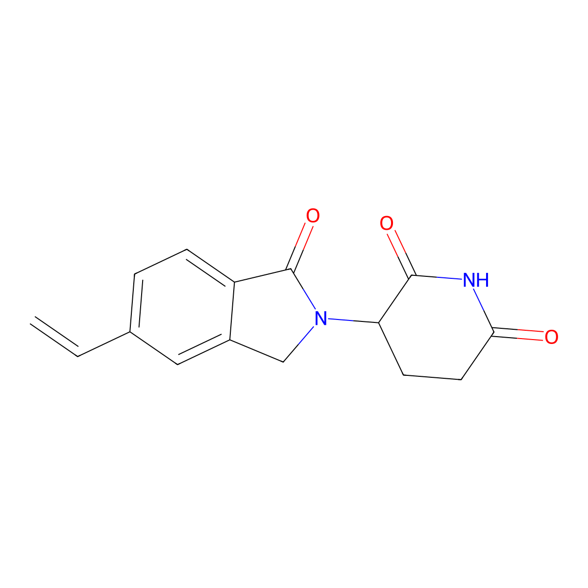 3-(1-Oxo-5-vinyl-2-isoindolinyl)piperidine-2,6-dione molecular structure, CAS 2291364-16-2
