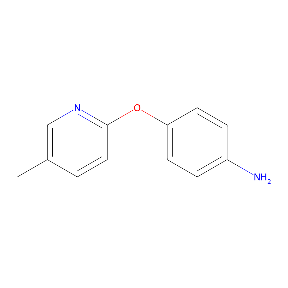 4-[(5-Methylpyridin-2-yl)oxy]aniline molecular structure, CAS 229155-80-0