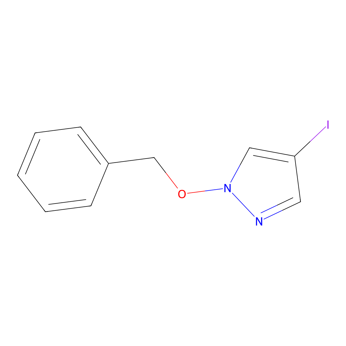 1-(Benzyloxy)-4-iodopyrazole molecular structure, CAS 229171-07-7