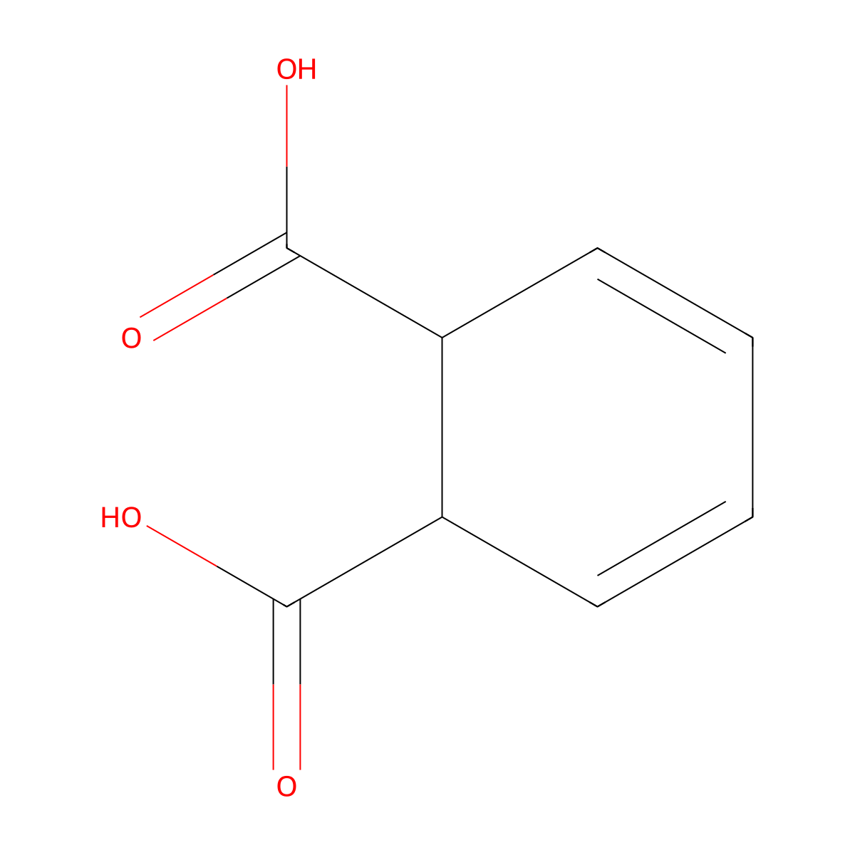 1,2-Dihydrophthalic acid molecular structure, CAS 22919-28-4