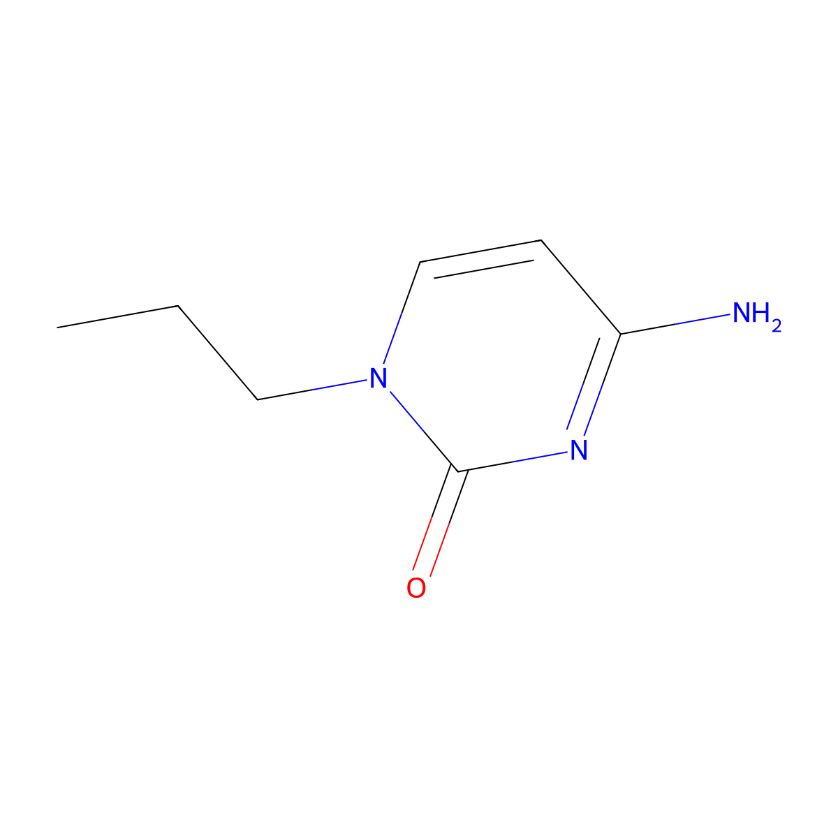 1-Propylcytosine molecular structure, CAS 22919-46-6