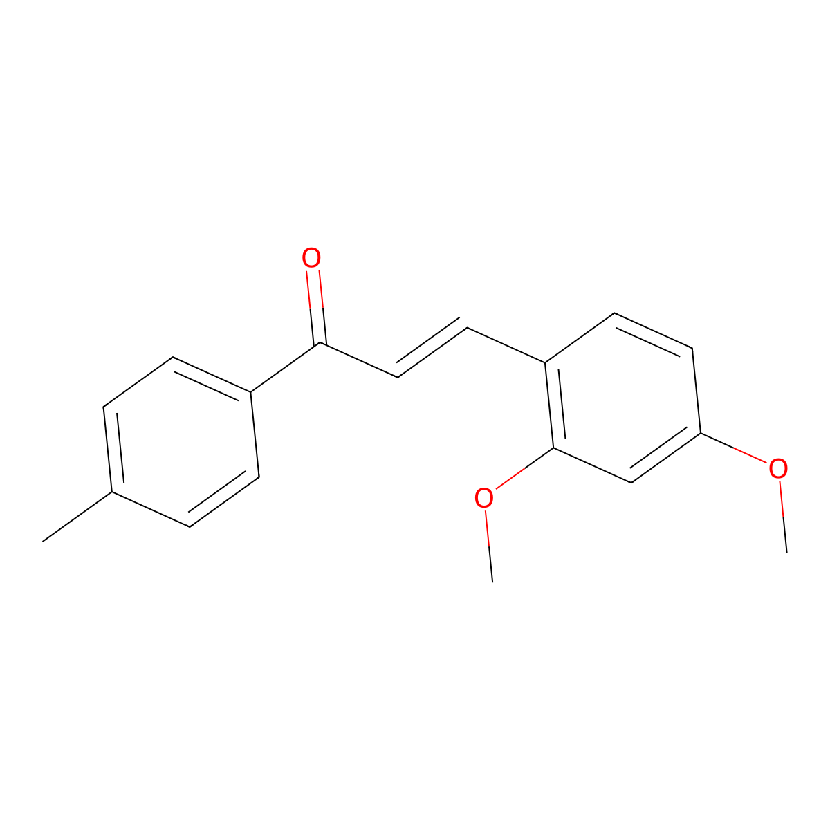 2,4-Dimethoxy-4'-methylchalcone molecular structure, CAS 22920-53-2