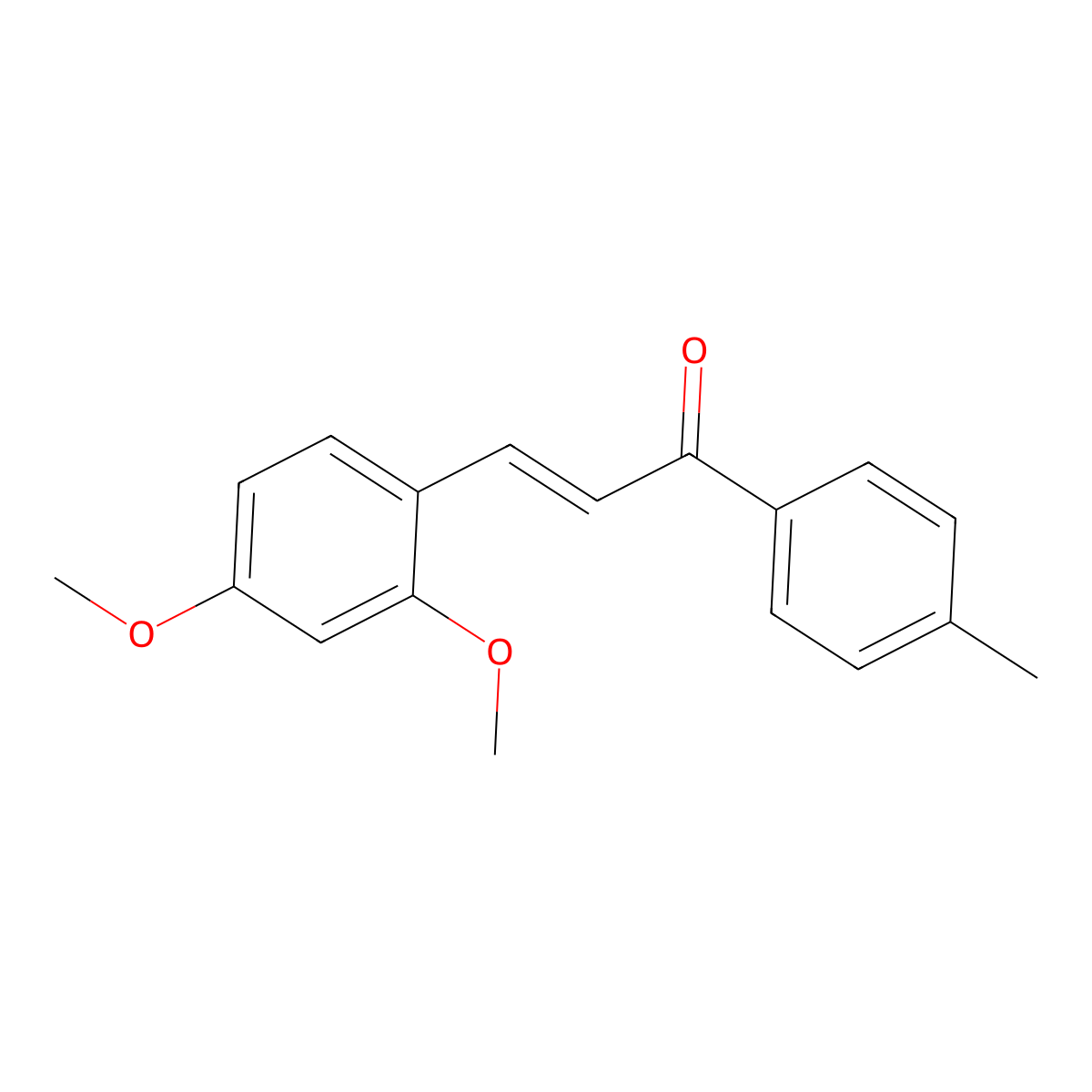2,4-Dimethoxy-4'-methylchalcone molecular structure, CAS 22920-53-2