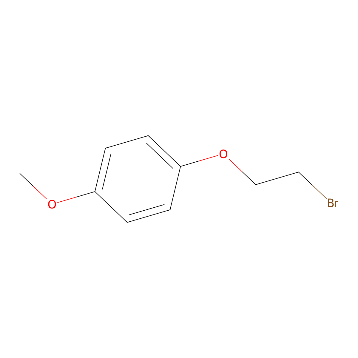 1-(2-Bromoethoxy)-4-methoxybenzene molecular structure, CAS 22921-76-2
