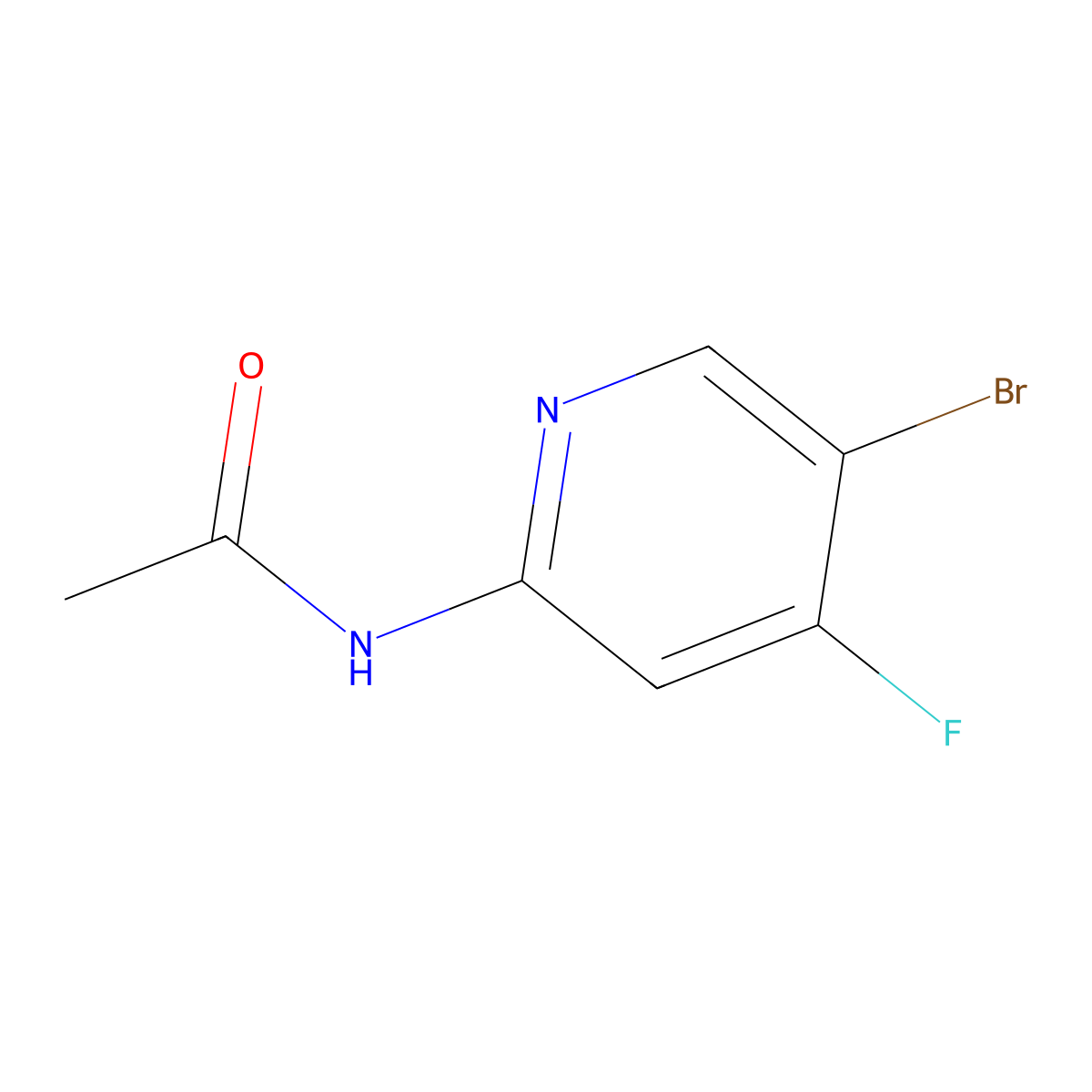 N-(5-Bromo-4-fluoropyridin-2-YL)acetamide molecular structure, CAS 2292109-65-8