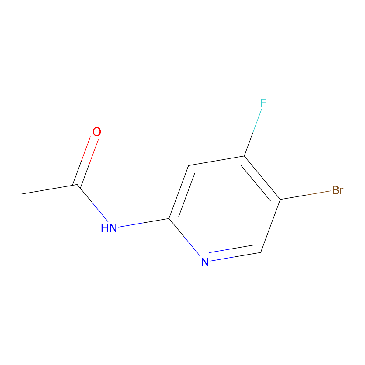 N-(5-Bromo-4-fluoropyridin-2-YL)acetamide molecular structure, CAS 2292109-65-8