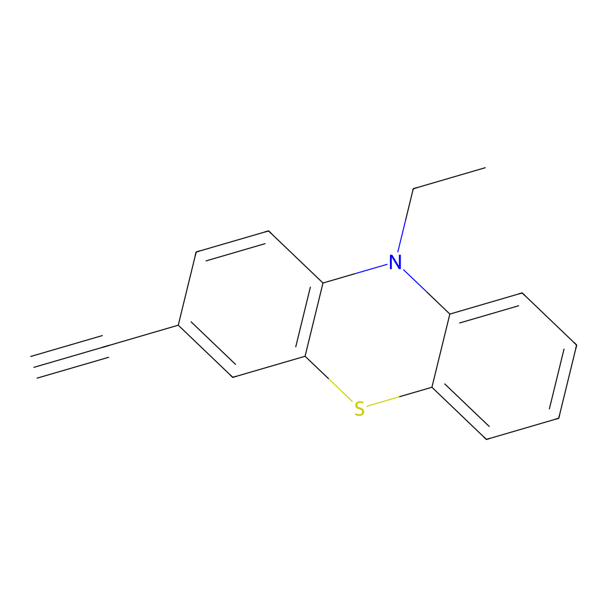 10-Ethyl-3-ethynyl-10H-phenothiazine molecular structure, CAS 2292226-92-5