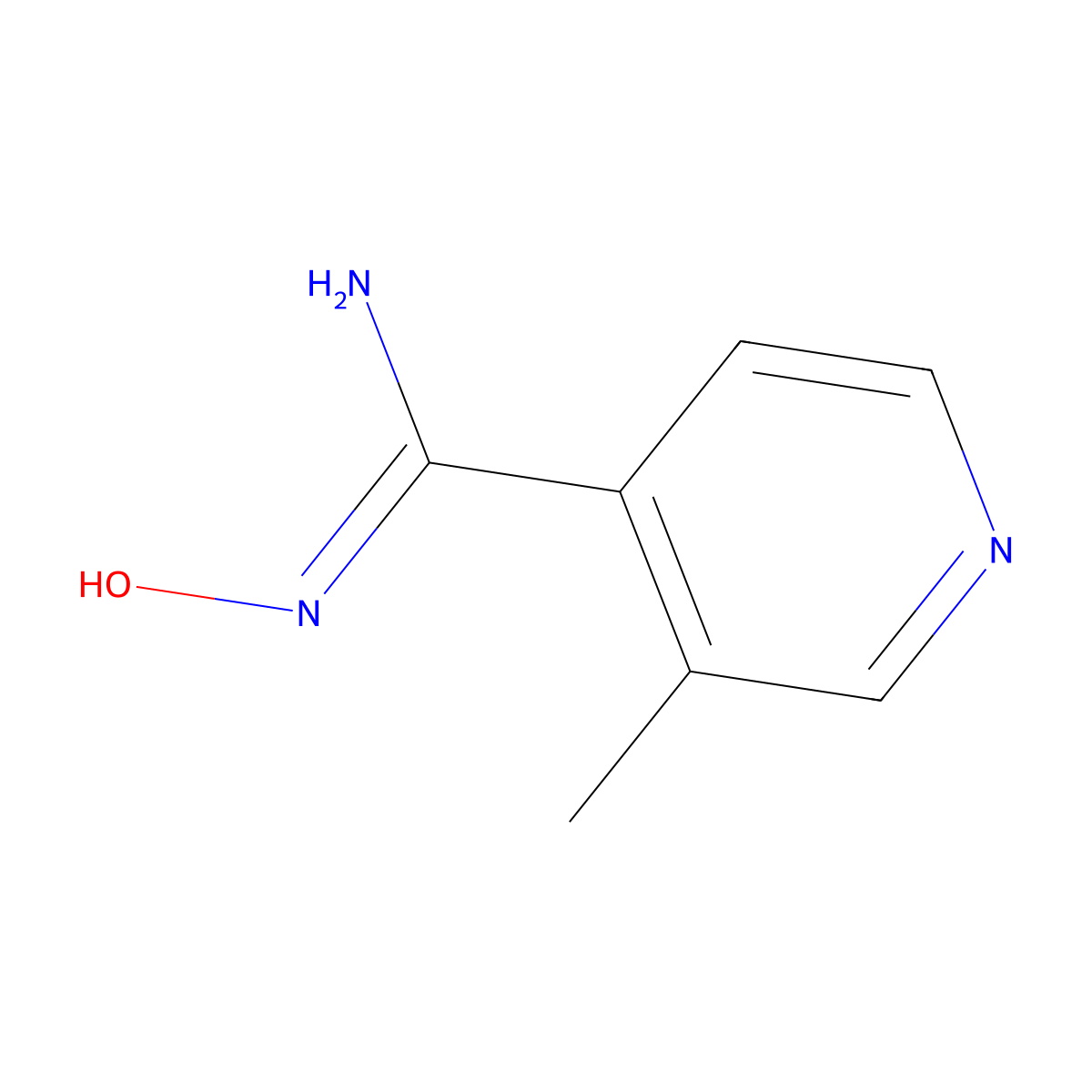 N-Hydroxy-3-methyl-isonicotinamidine molecular structure, CAS 22926-86-9