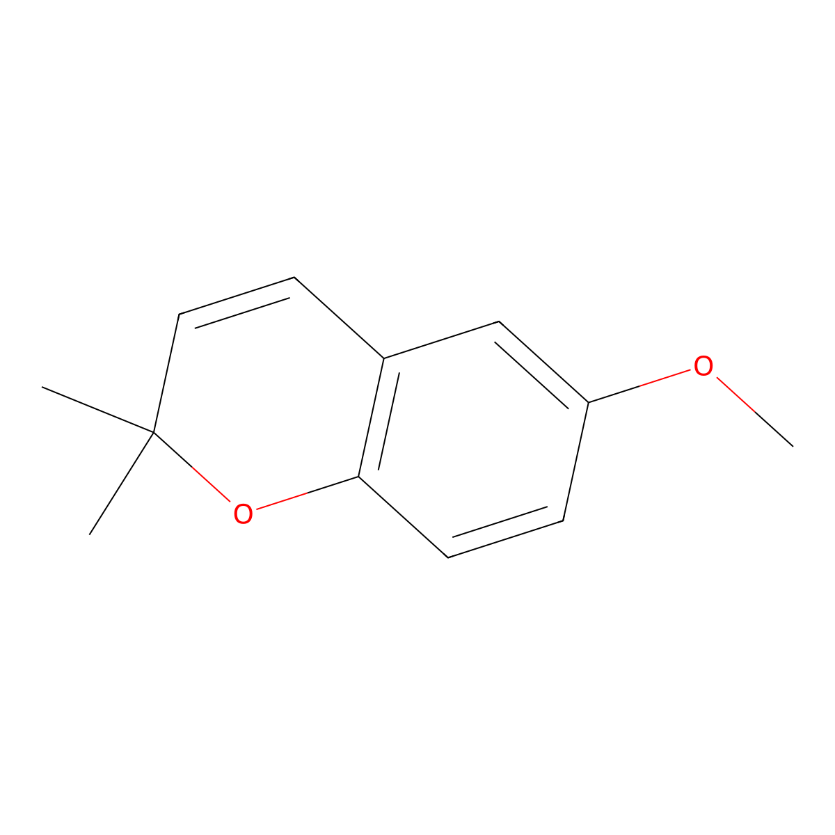 6-Methoxy-2,2-dimethyl-2H-1-benzopyran molecular structure, CAS 22927-97-5