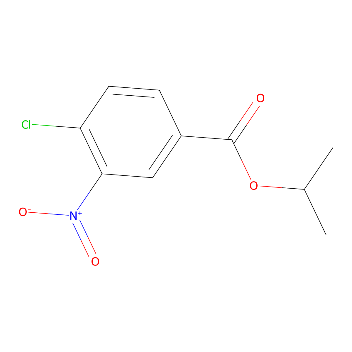 Isopropyl 4-chloro-3-nitrobenzoate molecular structure, CAS 22928-62-7