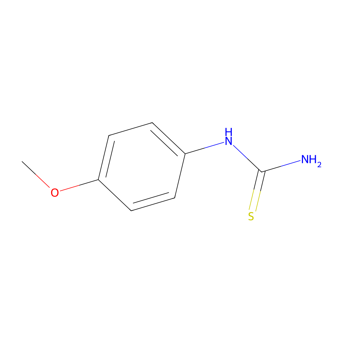 4-Thioureidoanisole molecular structure, CAS 2293-07-4