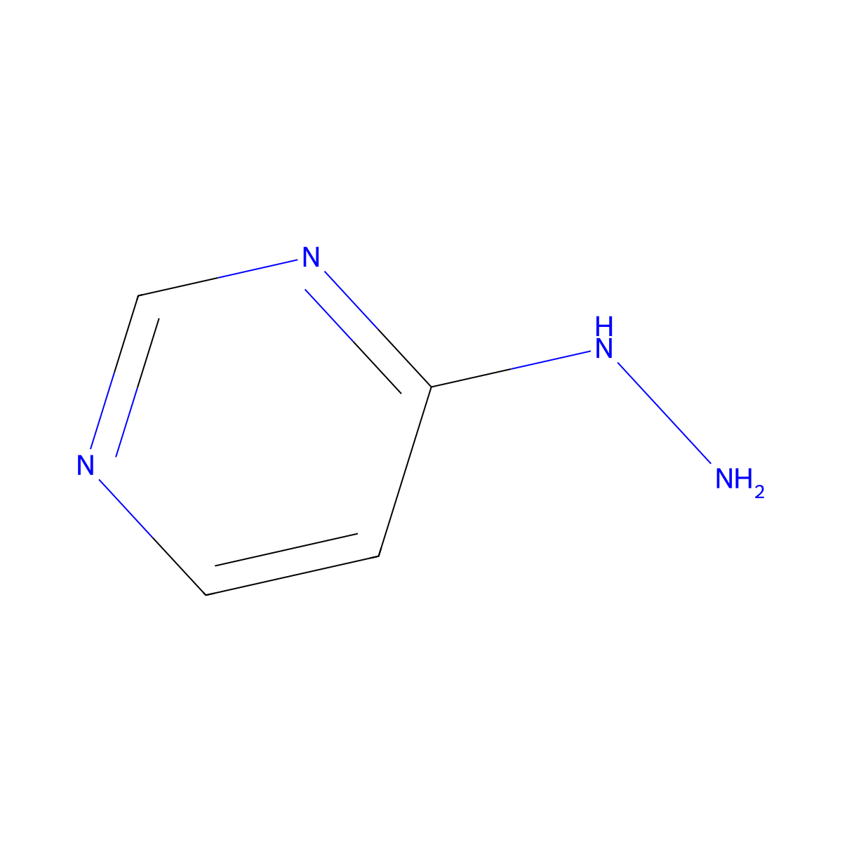 4-Hydrazinopyrimidine molecular structure, CAS 22930-71-8