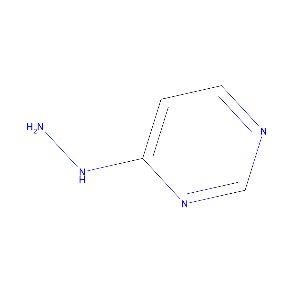 4-Hydrazinopyrimidine molecular structure, CAS 22930-71-8