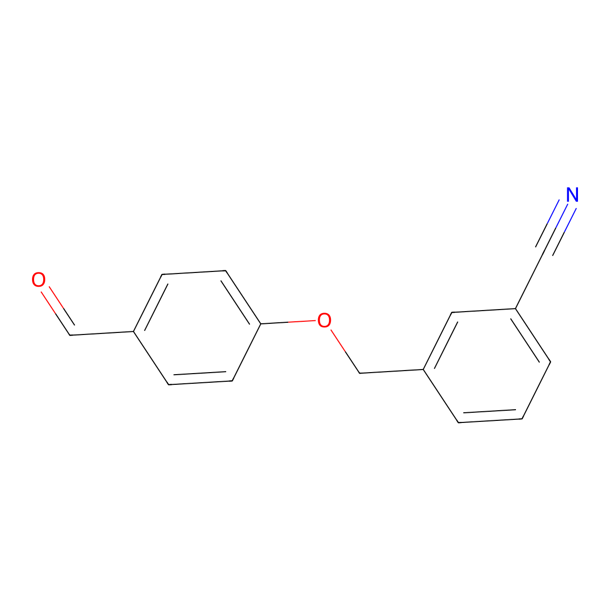 3-[(4-Formylphenoxy)methyl]benzonitrile molecular structure, CAS 229309-18-6