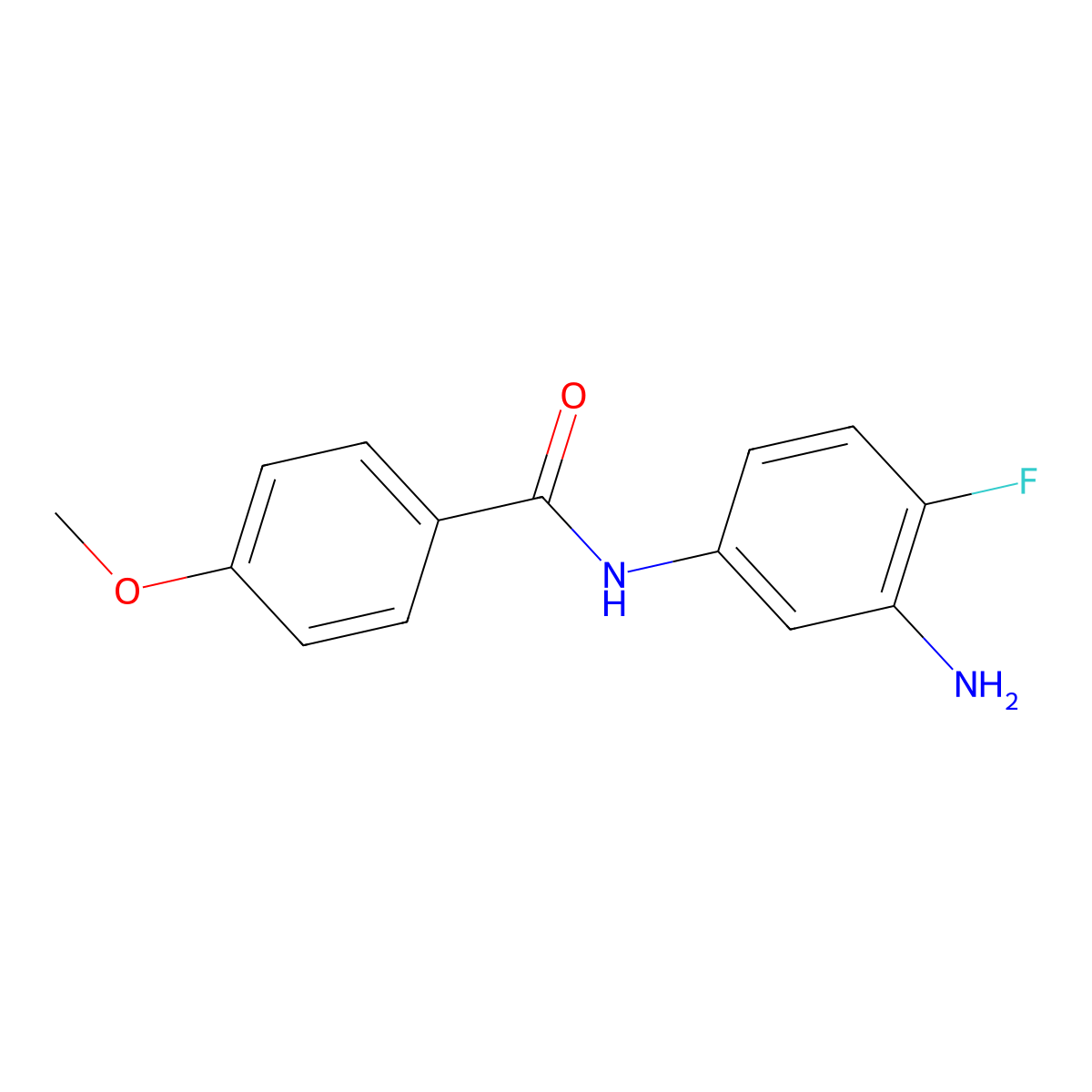 N-(3-Amino-4-fluorophenyl)-4-methoxybenzamide molecular structure, CAS 229322-39-8
