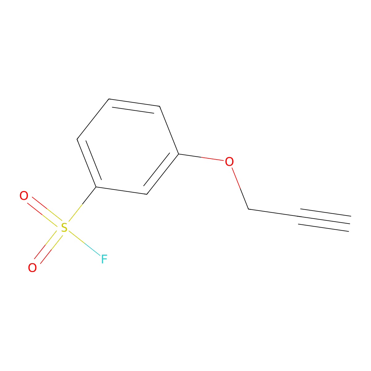 3-(Prop-2-yn-1-yloxy)benzene-1-sulfonyl fluoride molecular structure, CAS 2293249-90-6