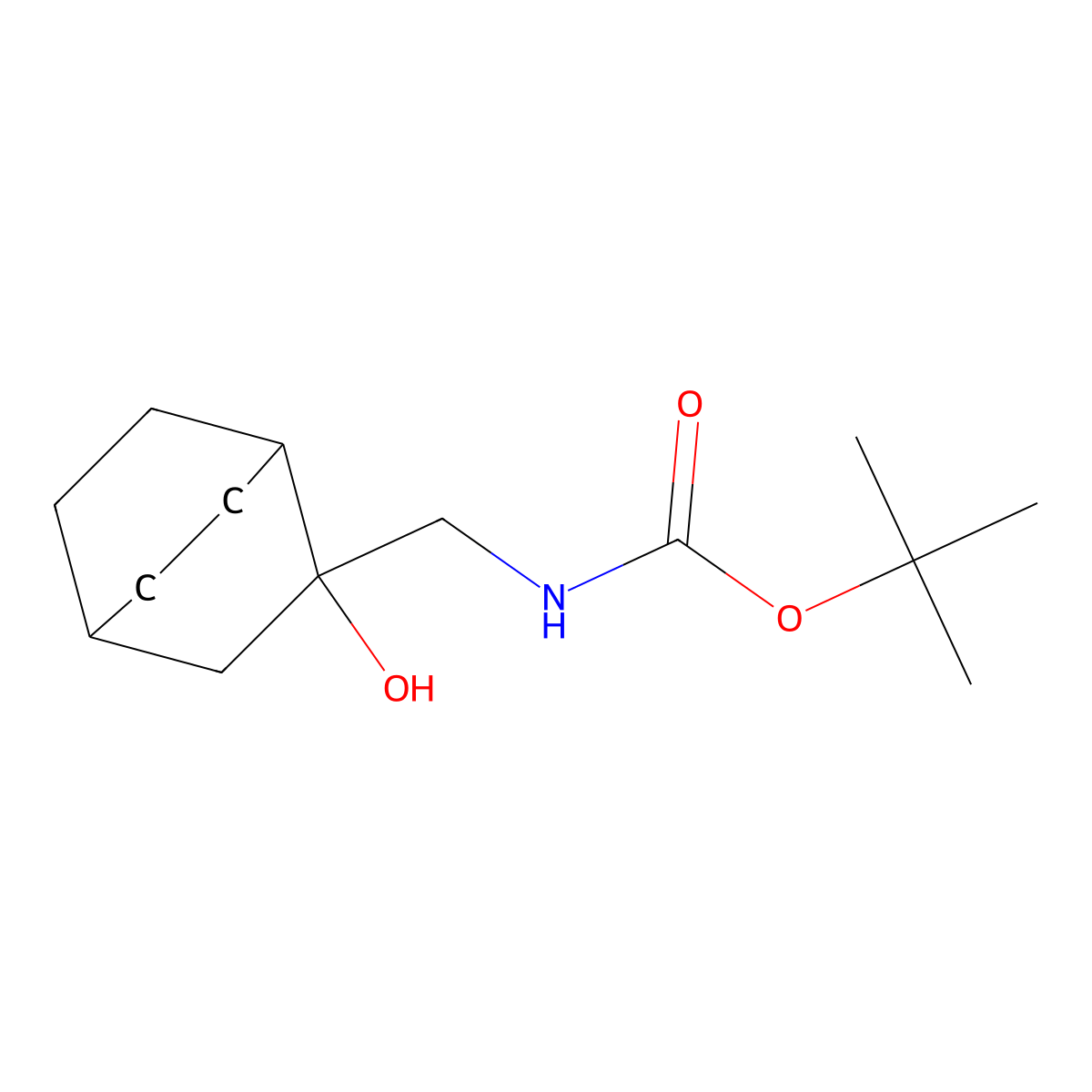 tert-butyl N-({2-hydroxybicyclo[2.2.2]octan-2-yl}methyl)carbamate molecular structure, CAS 2293377-91-8