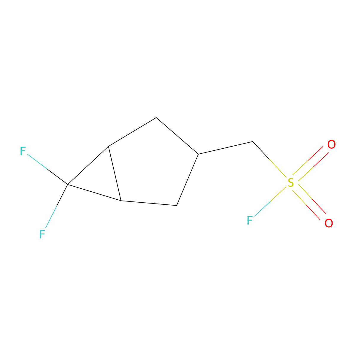 {6,6-Difluorobicyclo[3.1.0]hexan-3-yl}methanesulfonyl fluoride molecular structure, CAS 2293391-38-3