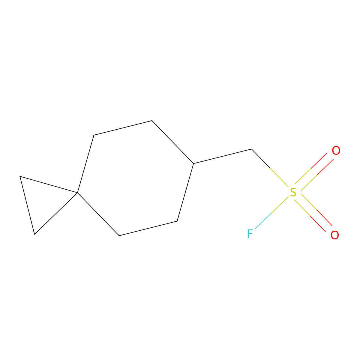 {Spiro[2.5]octan-6-yl}methanesulfonyl fluoride molecular structure, CAS 2293391-39-4
