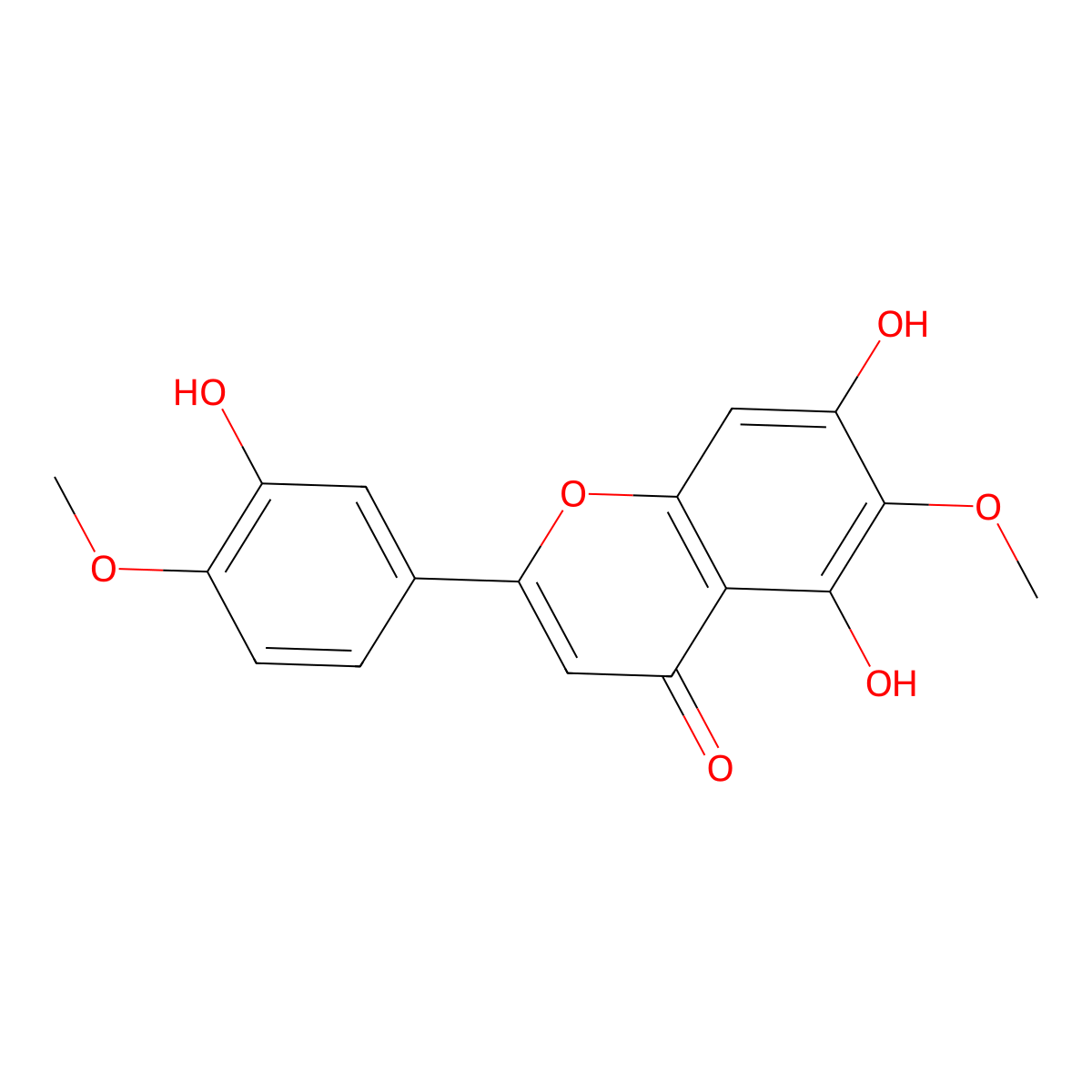 Desmethoxycentaureidin molecular structure, CAS 22934-99-2