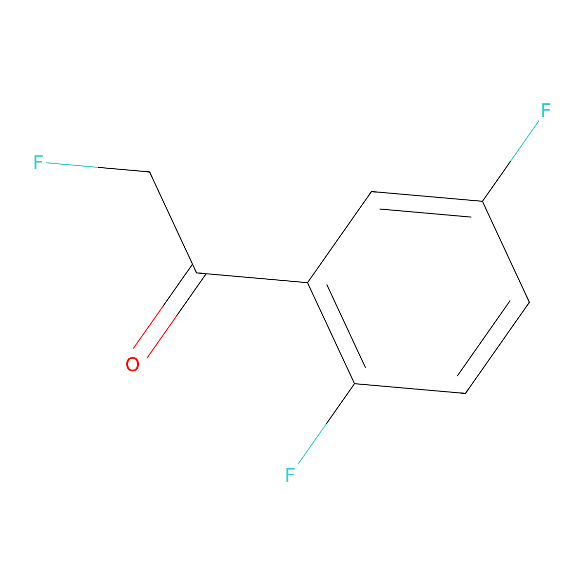 1-(2,5-Difluorophenyl)-2-fluoroethanone molecular structure, CAS 2293400-38-9