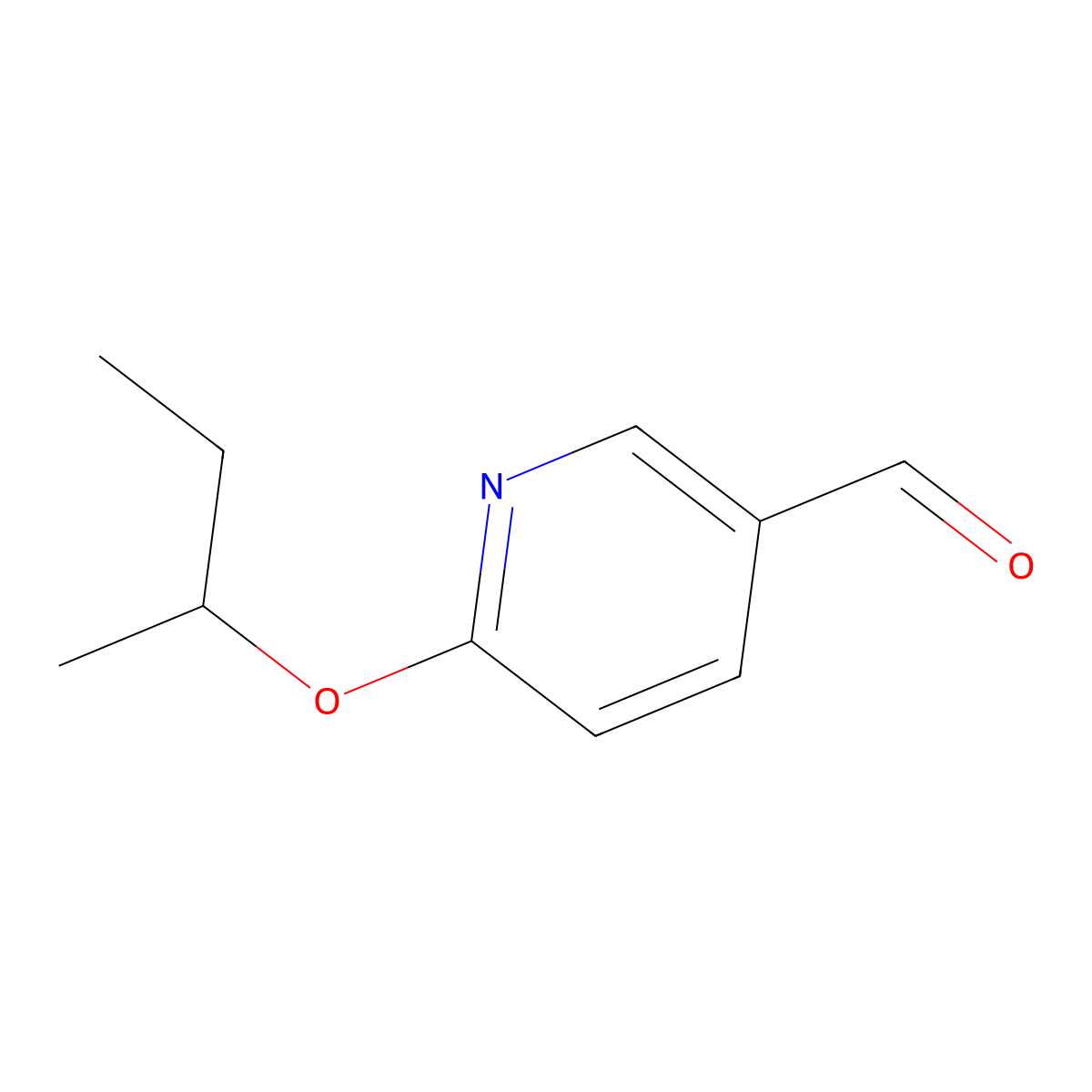 6-(1-Methylpropoxy)-3-pyridinecarboxaldehyde molecular structure, CAS 2293404-55-2