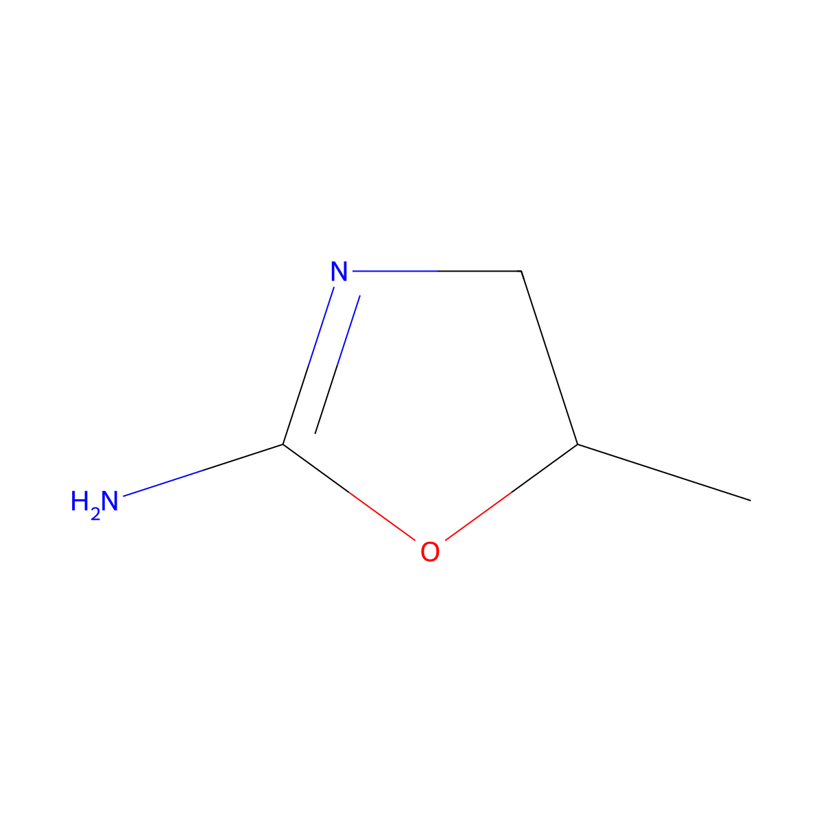 (5R)-5-methyl-4,5-dihydro-1,3-oxazol-2-amine molecular structure, CAS 229343-01-5