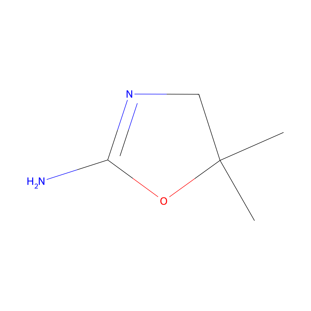 5,5-Dimethyl-4,5-dihydro-1,3-oxazol-2-amine molecular structure, CAS 229343-03-7
