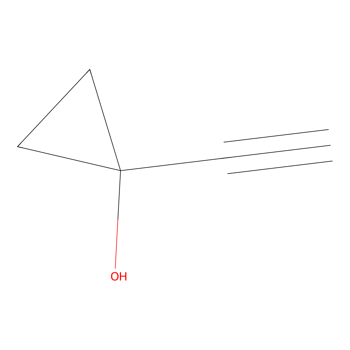 1-Ethynylcyclopropan-1-ol molecular structure, CAS 22935-35-9