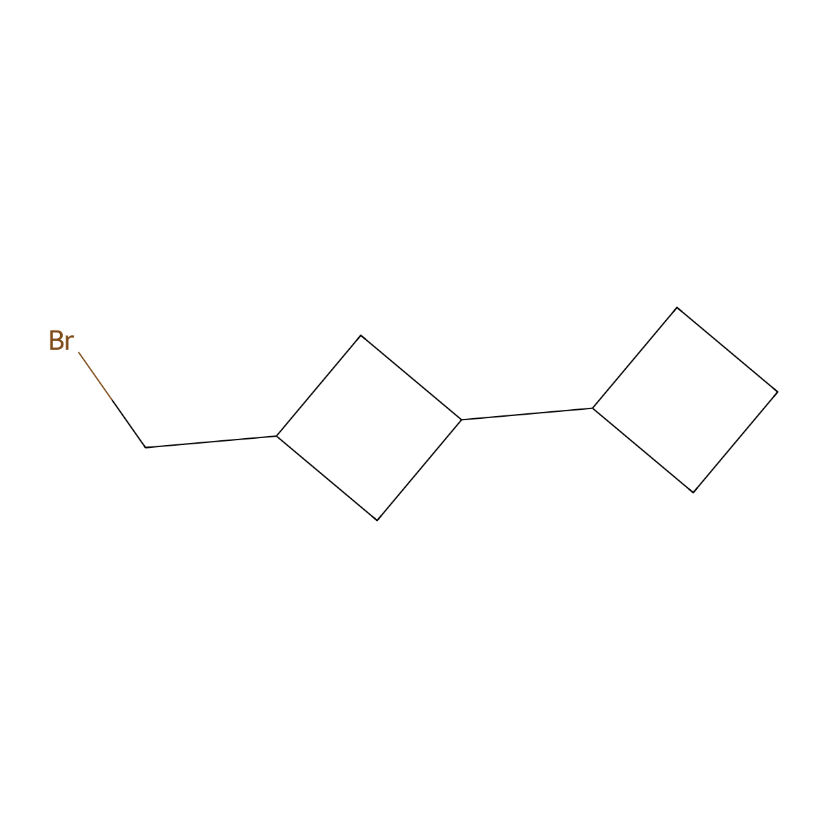 1-(Bromomethyl)-3-cyclobutylcyclobutane molecular structure, CAS 2293649-18-8