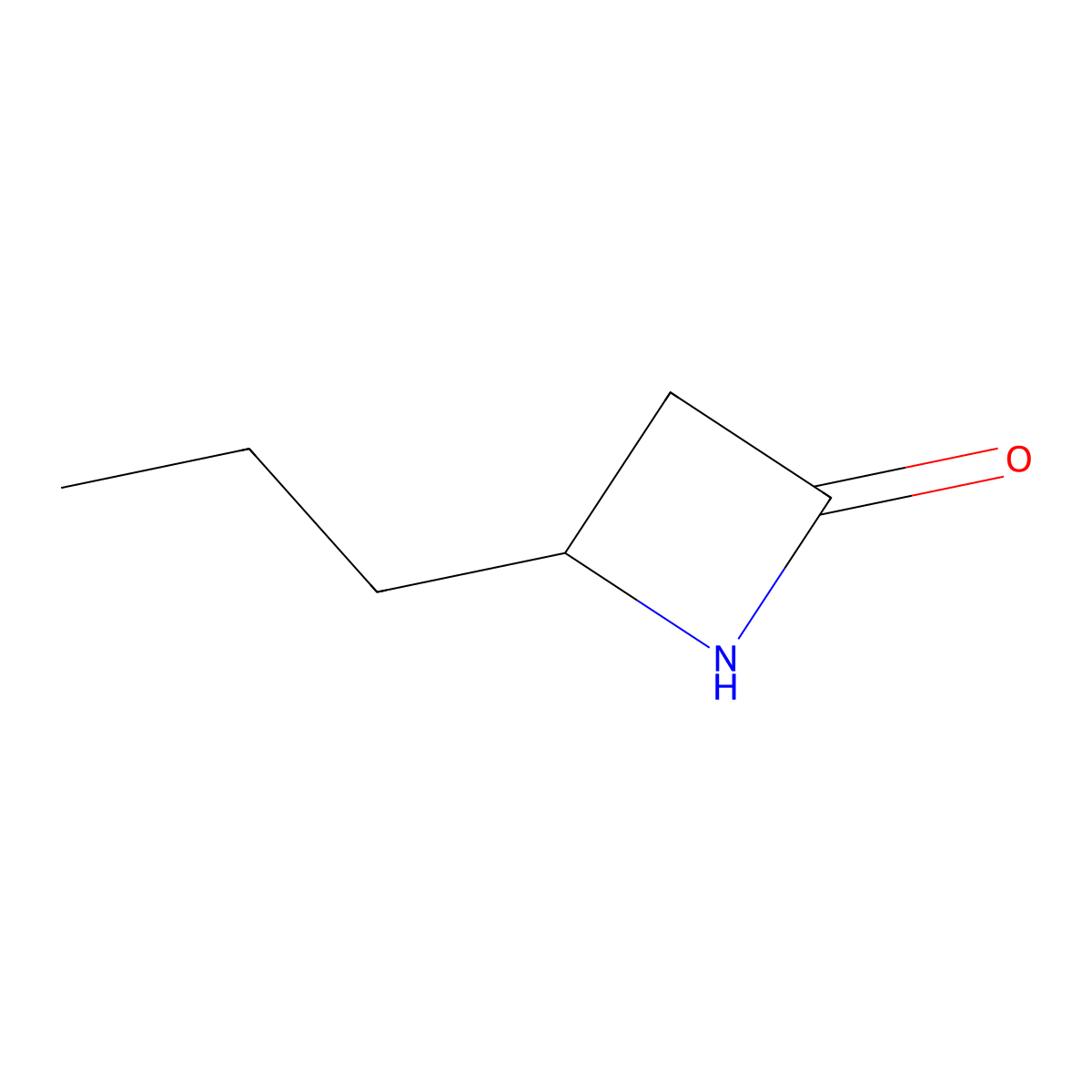 beta-Caprolactam molecular structure, CAS 22937-03-7