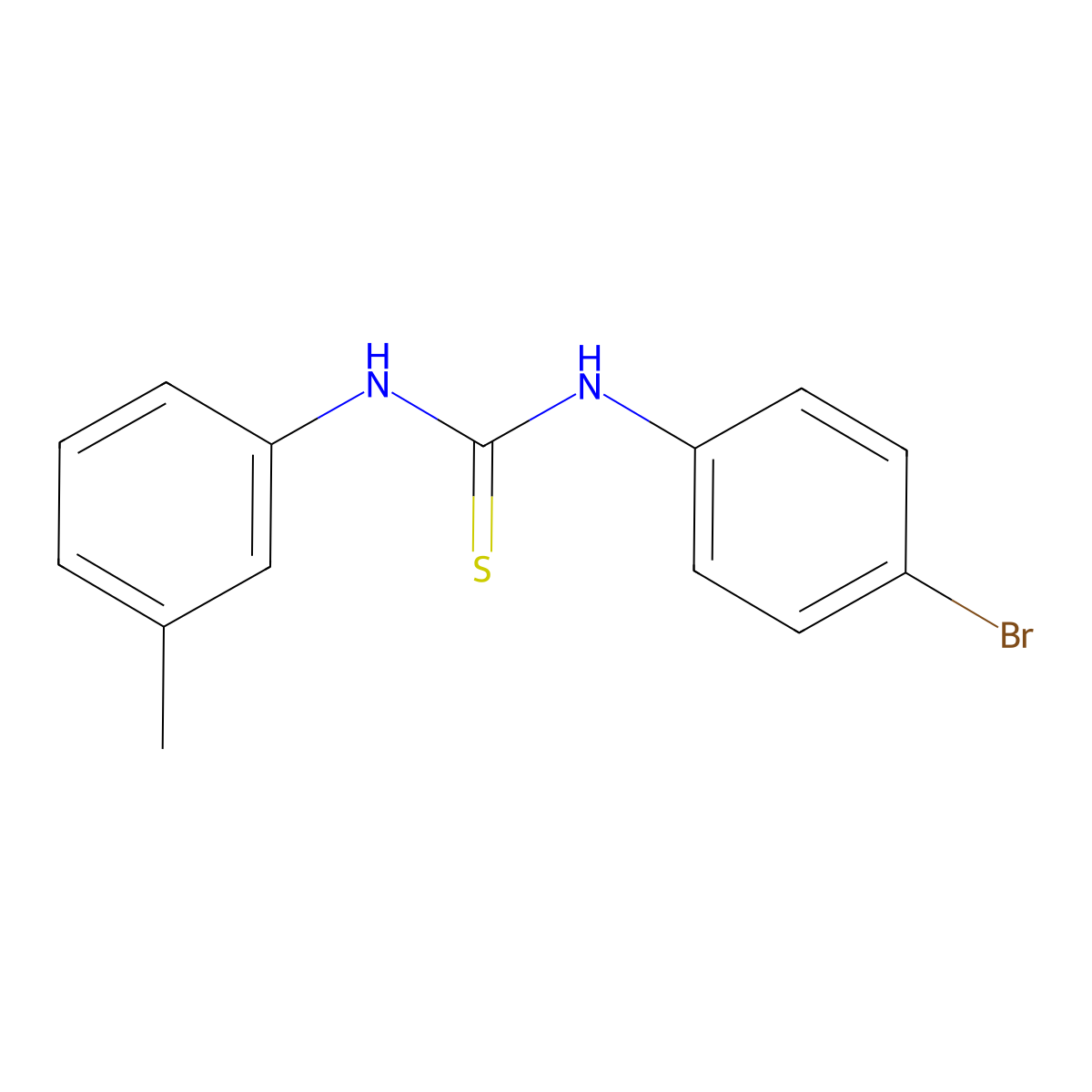 1-(4-Bromophenyl)-3-(3-methylphenyl)thiourea molecular structure, CAS 22937-95-7