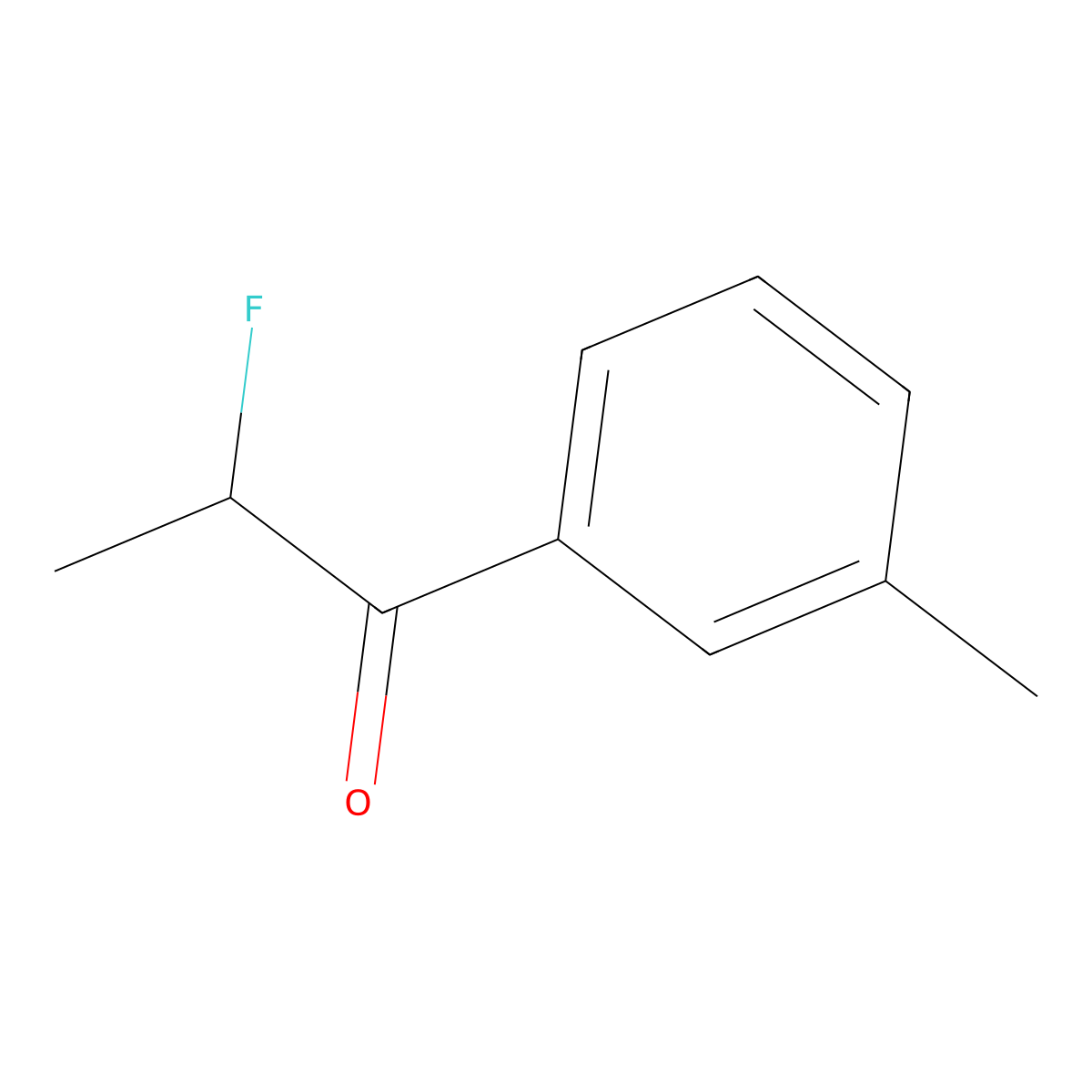 2-Fluoro-1-(3-methylphenyl)propan-1-one molecular structure, CAS 2293704-89-7