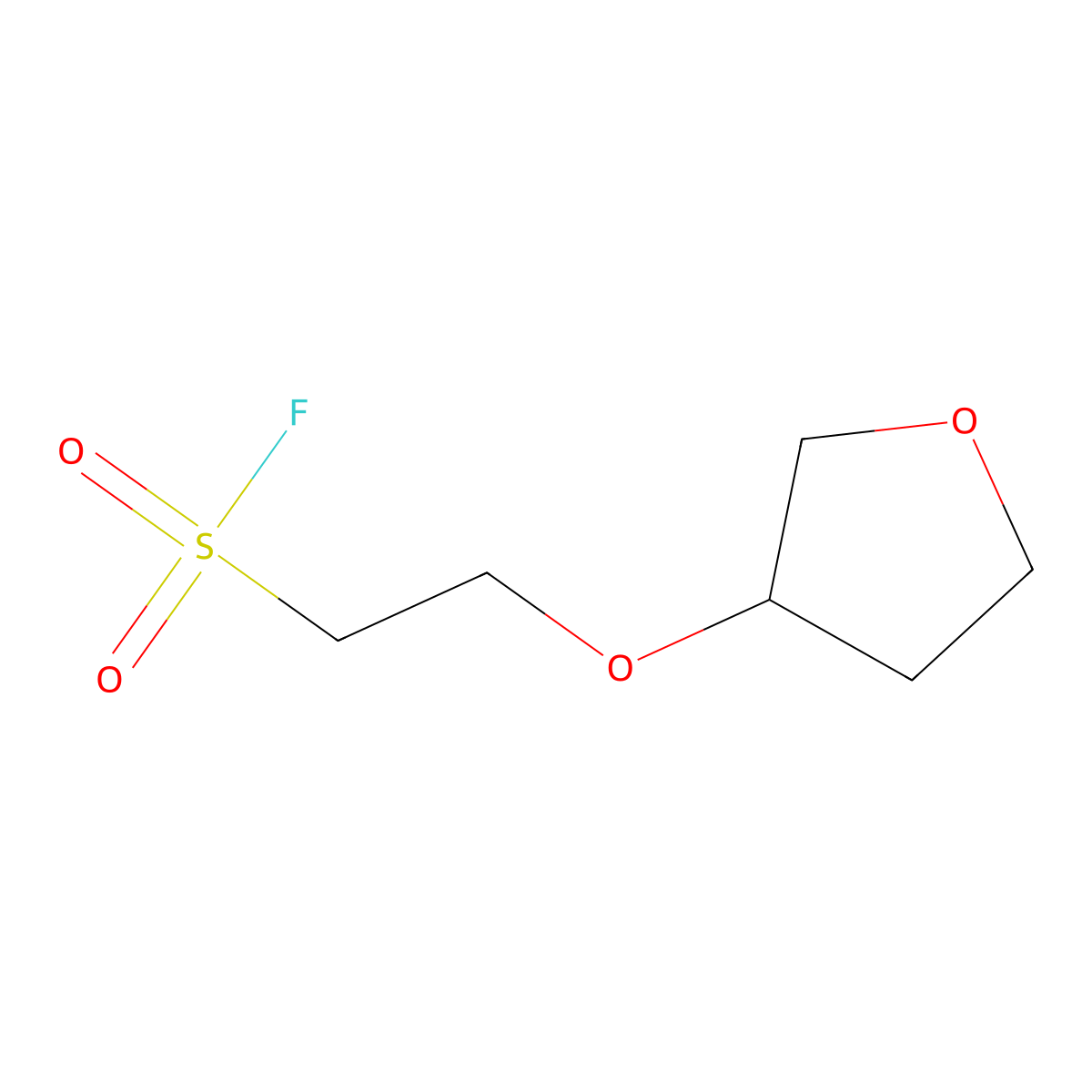 2-(Oxolan-3-yloxy)ethane-1-sulfonyl fluoride molecular structure, CAS 2293938-51-7
