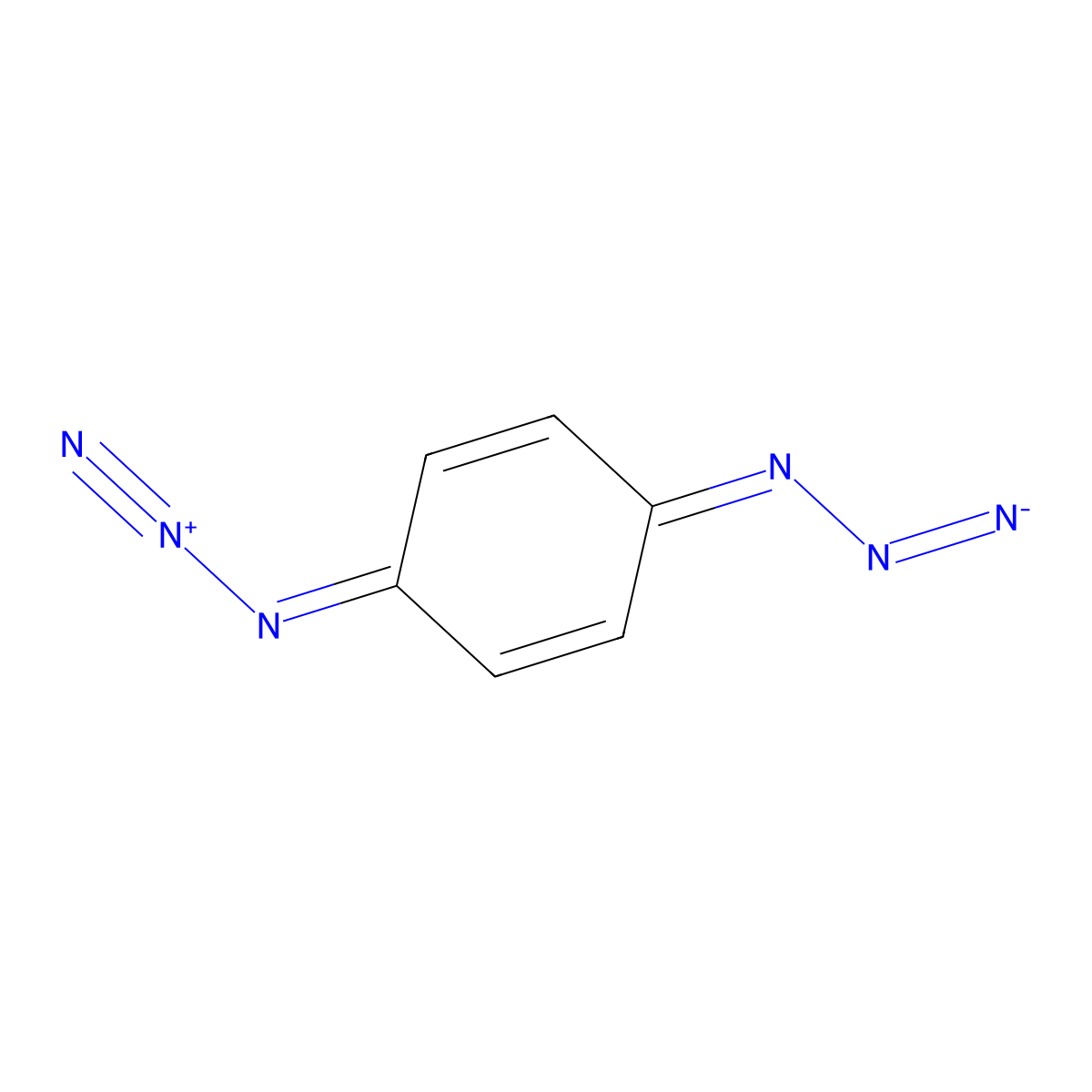 1,4-Diazidobenzene molecular structure, CAS 2294-47-5