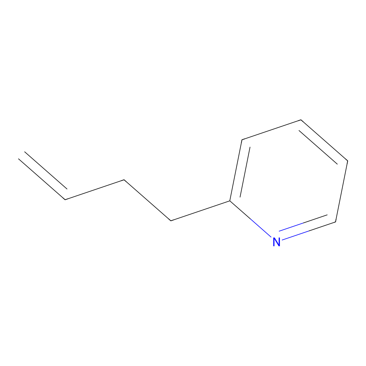 2-(But-3-en-1-yl)pyridine molecular structure, CAS 2294-75-9