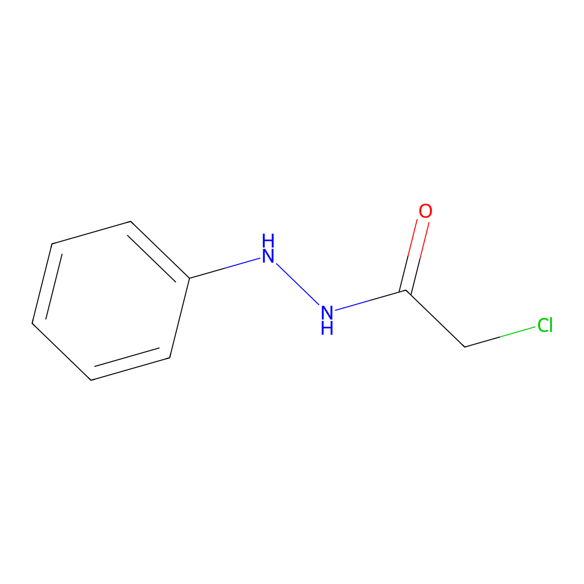 2-chloro-N'-phenylacetohydrazide molecular structure, CAS 22940-21-2