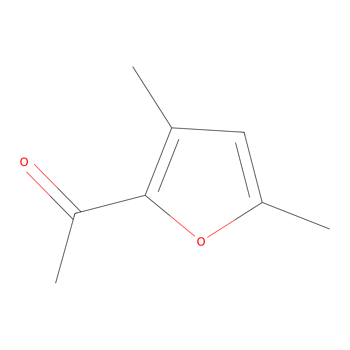 2-Acetyl-3,5-dimethylfuran molecular structure, CAS 22940-86-9