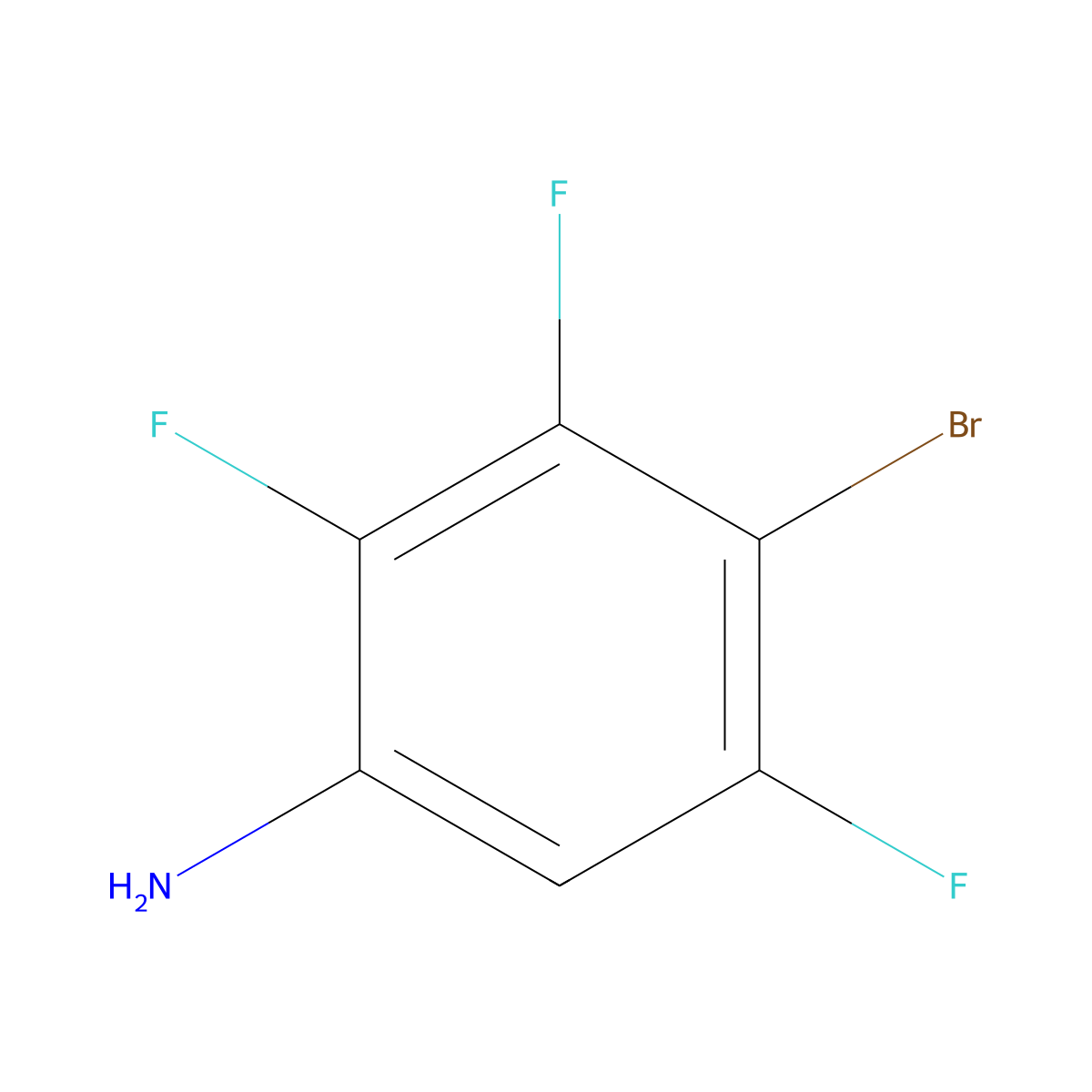 4-Bromo-2,3,5-trifluoroaniline molecular structure, CAS 2294027-91-9