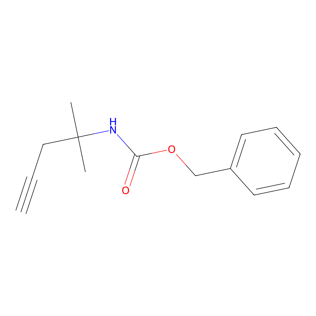 benzyl N-(2-methylpent-4-yn-2-yl)carbamate molecular structure, CAS 2294068-63-4