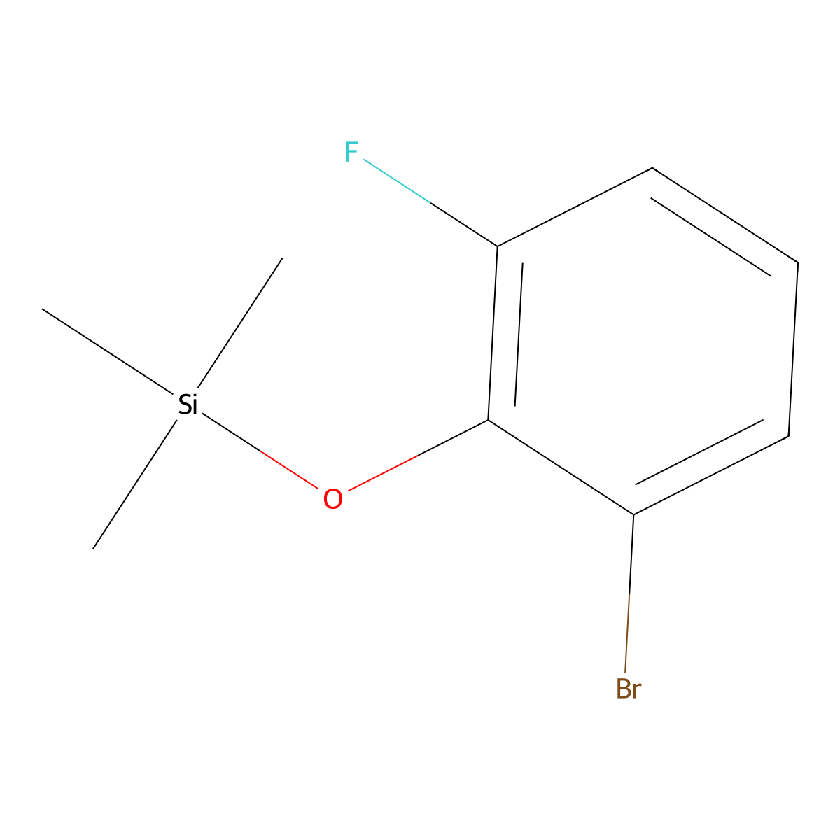 (2-Bromo-6-fluorophenoxy)trimethylsilane molecular structure, CAS 2294073-03-1