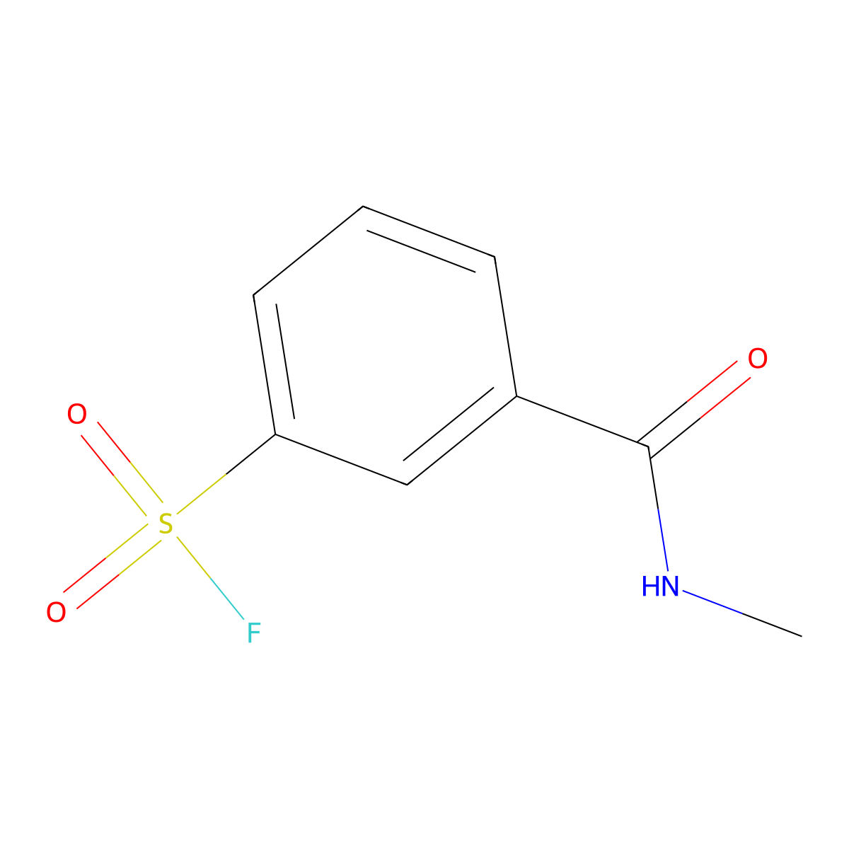 3-(Methylcarbamoyl)benzene-1-sulfonyl fluoride molecular structure, CAS 2294164-49-9