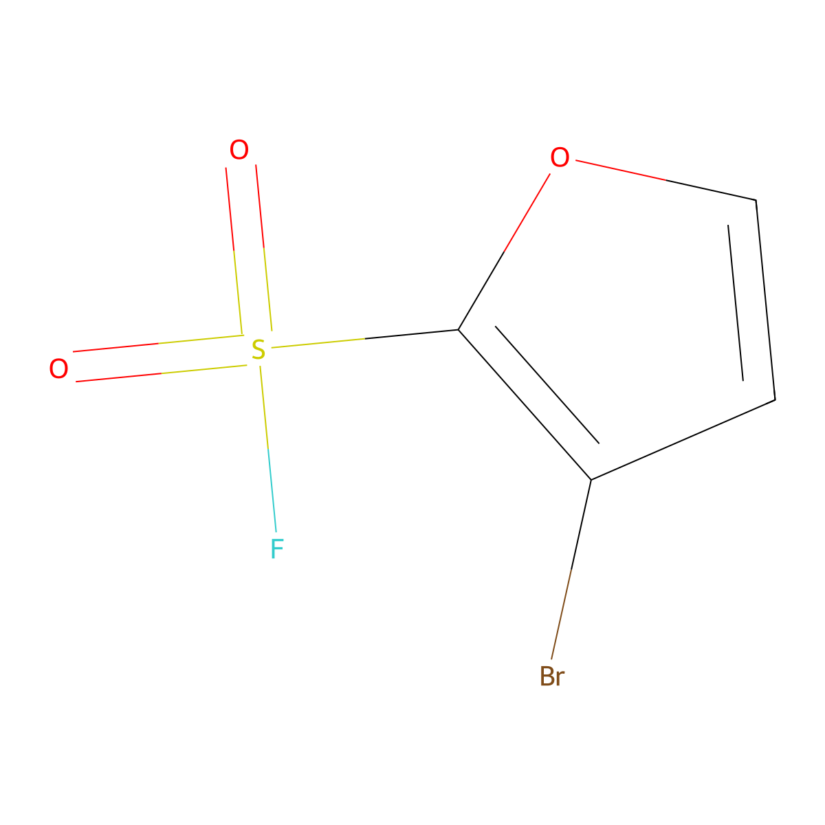 3-Bromofuran-2-sulfonyl fluoride molecular structure, CAS 2294164-76-2